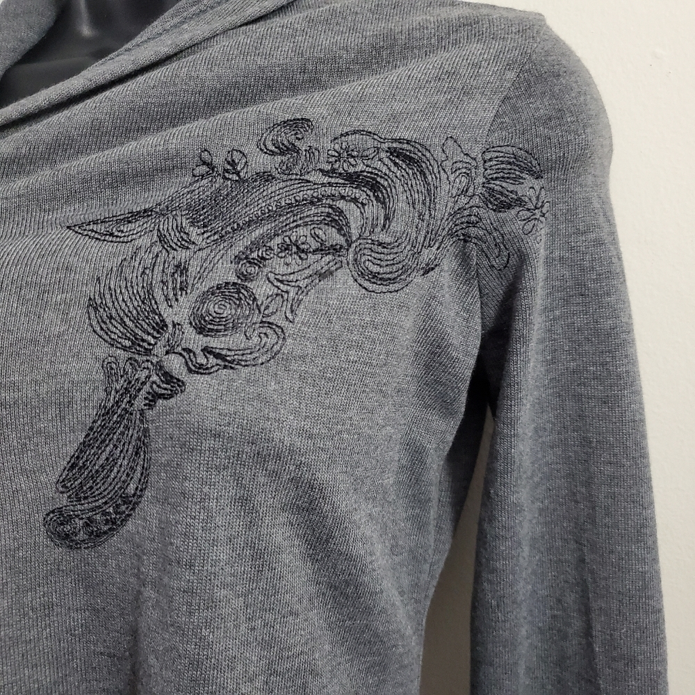 Long Gray Cardigan - Picture 3 of 6